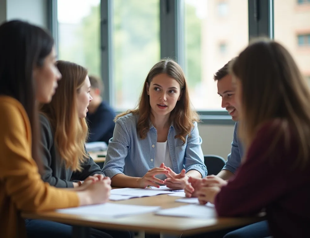 教室での議論風景